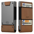 PROOF Wallet | The Legacy | Burnished Oak Full Grain Leather & Satin Gunmetal