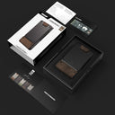 PROOF Wallet | The Founder | Top Grain Bomber Leather & Dark Gunmetal