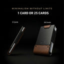 PROOF Wallet | The Founder | Top Grain Bomber Leather & Dark Gunmetal